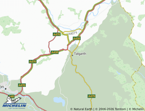 Mappa MICHELIN Talgarth - ViaMichelin