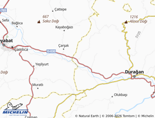 MICHELIN-Landkarte Dağdelen - ViaMichelin