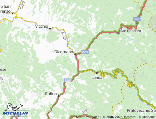 MICHELIN Piandrati map - ViaMichelin