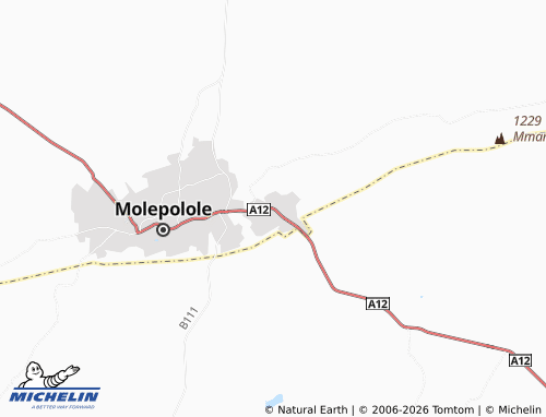 Kaart MICHELIN Mokgopeetsane - ViaMichelin