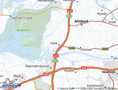 Mapa MICHELIN Hank - ViaMichelin