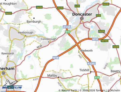MICHELIN Edlington map - ViaMichelin