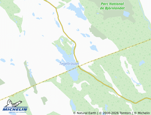 Carte MICHELIN Tegelträsk - ViaMichelin