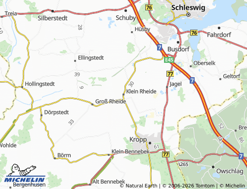 MICHELIN Klein Rheide map - ViaMichelin