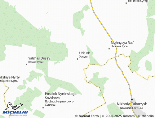 MICHELIN Urkush map - ViaMichelin