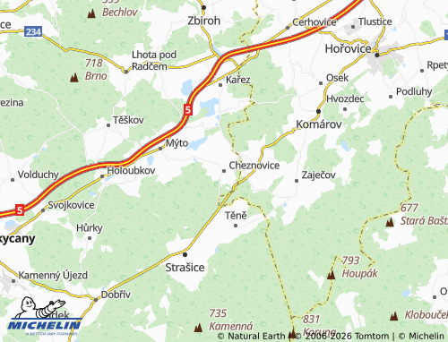 Mappa MICHELIN Cheznovice - ViaMichelin