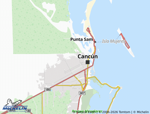 Mappa MICHELIN Azul Bonampak - ViaMichelin