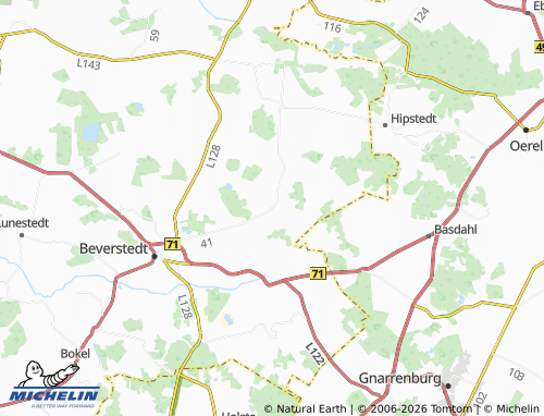 MICHELIN Appeln map - ViaMichelin
