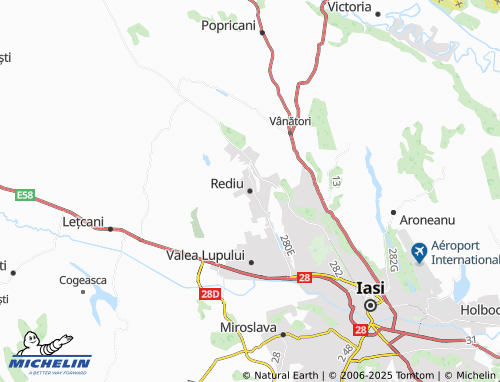 MICHELIN Rediu map - ViaMichelin