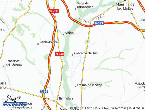 Mapa MICHELIN Cabreros del Río - ViaMichelin