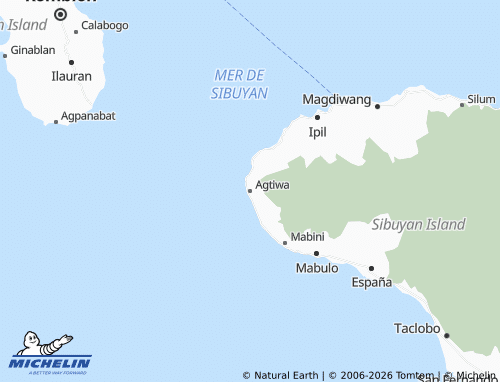 MICHELIN Agtiwa map - ViaMichelin