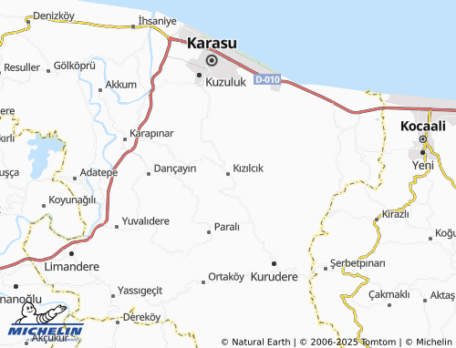MICHELIN Kızılcık map - ViaMichelin