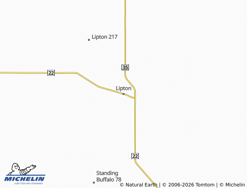 Carte MICHELIN Lipton - ViaMichelin