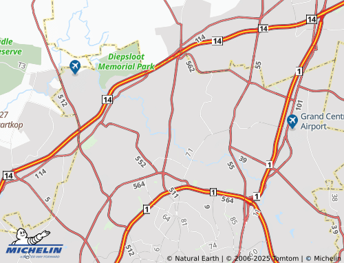 MICHELIN Beverley Extension 64 map - ViaMichelin