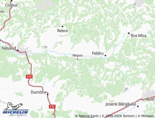MICHELIN Nepos map - ViaMichelin