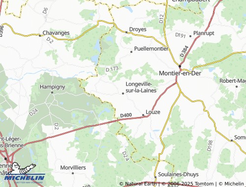 MICHELIN Longeville-sur-la-Laines map - ViaMichelin