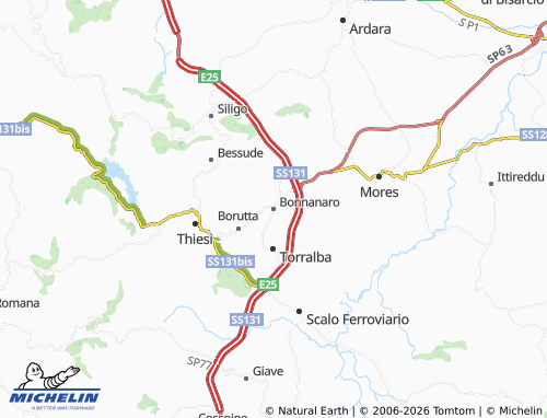 Carte MICHELIN Bonnanaro - ViaMichelin