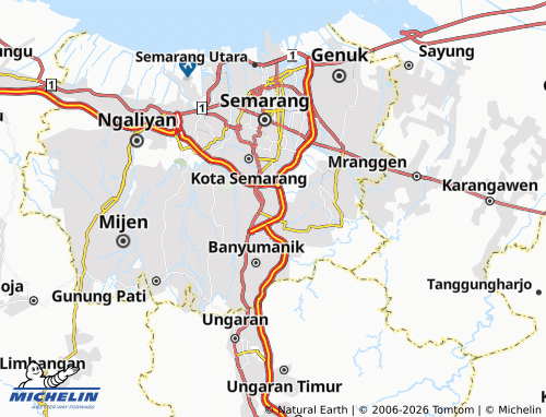 MICHELIN Ngesrep map - ViaMichelin