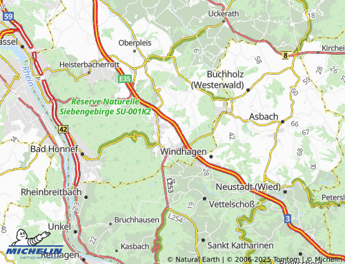 MICHELIN Retscheid map - ViaMichelin