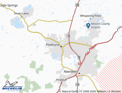 Carte MICHELIN Pinehurst - ViaMichelin