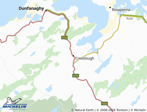 Mapa MICHELIN Creeslough - ViaMichelin