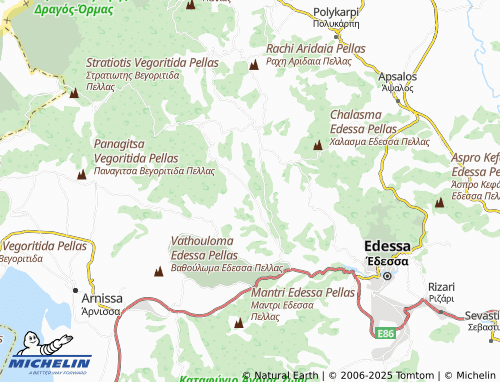 MICHELIN Karydia map - ViaMichelin
