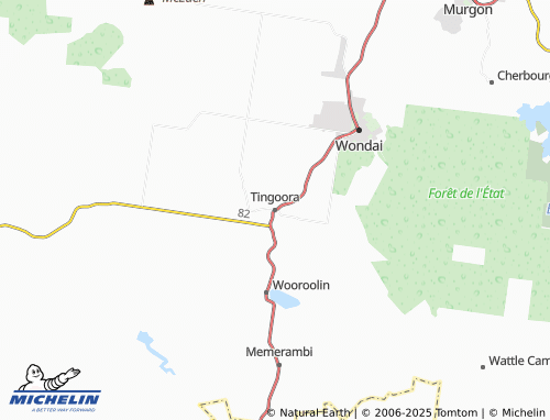 MICHELIN Tingoora map - ViaMichelin