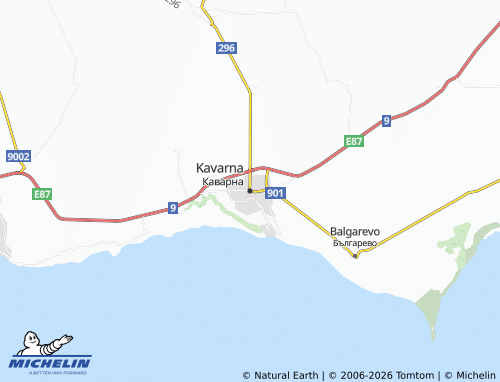 Mapa MICHELIN Kavarna - ViaMichelin