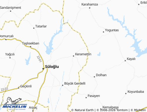 Mappa MICHELIN Keramettin - ViaMichelin