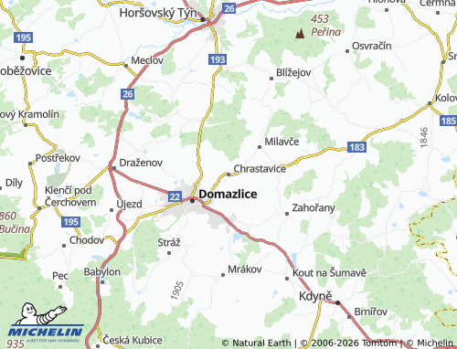 Mappa MICHELIN Chrastavice - ViaMichelin