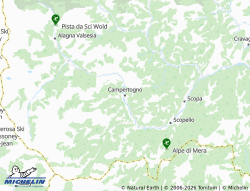 Mappa MICHELIN Campertogno - ViaMichelin