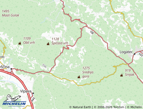 MICHELIN-Landkarte Kanji Dol - ViaMichelin