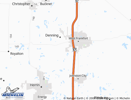 Mapa MICHELIN Pershing - ViaMichelin