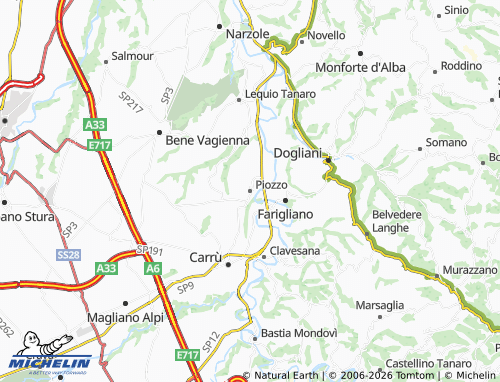 Mappa MICHELIN Piozzo - ViaMichelin