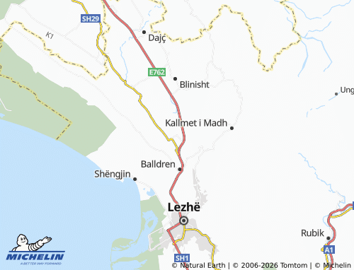 MICHELIN Gocaj map - ViaMichelin