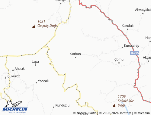 MICHELIN Sorkun map - ViaMichelin