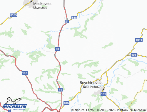 Kaart MICHELIN Gabrovnitsa - ViaMichelin