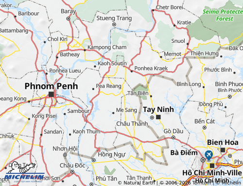MICHELIN Kamchay Mear map - ViaMichelin