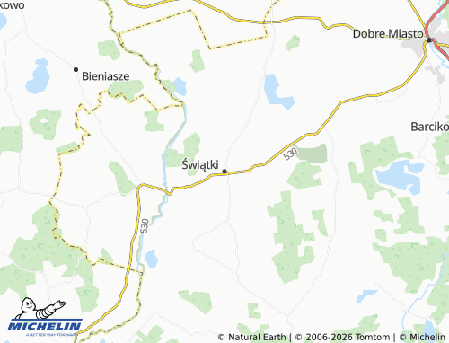 MICHELIN Świątki map - ViaMichelin