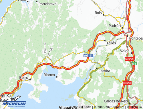 MICHELIN As Miráns map - ViaMichelin