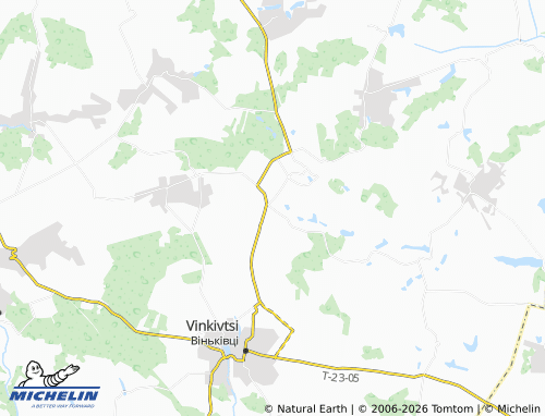 MICHELIN Slobidka-Okhrimovetska map - ViaMichelin