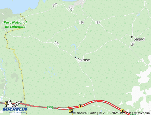 MICHELIN Palmse map - ViaMichelin