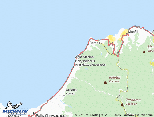 MICHELIN Nea Dimmata map - ViaMichelin