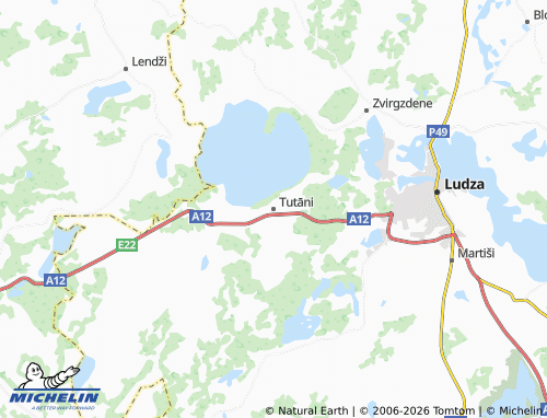 Mapa MICHELIN Tutāni - ViaMichelin