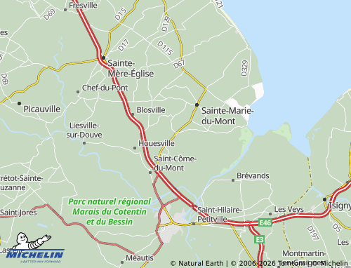 Mappa MICHELIN Vierville - ViaMichelin