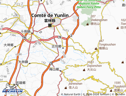MICHELIN Gukeng Township map - ViaMichelin