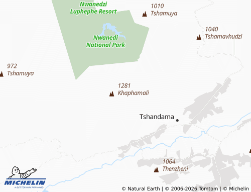 Mappa MICHELIN Tshitandani A - ViaMichelin