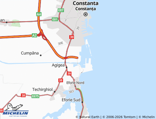 MICHELIN Sanatoriul Agigea map - ViaMichelin