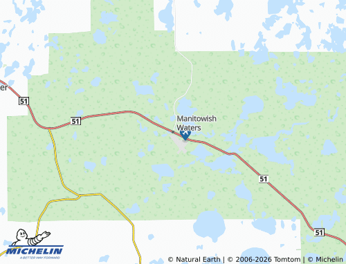 Mappa MICHELIN Manitowish Waters - ViaMichelin