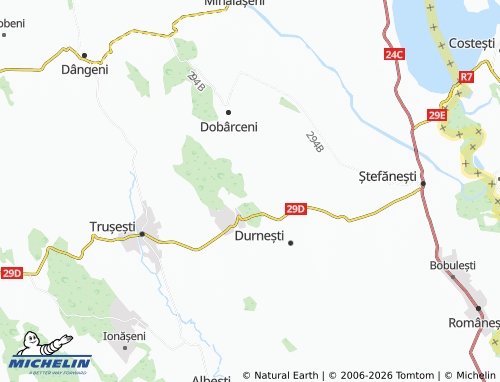 MICHELIN Bârsănești map - ViaMichelin
